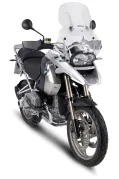 Parabrezza airflow trasparente, altezza 420 - 540 mm,