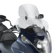 Parabrezza trasparente per flusso d'aria, altezza 450-570 mm,