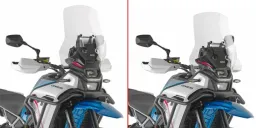 Windschild transparent, Maße 440 x 440 mm (HxB), für CF MOTO 450 MT (24-26), ABE in Vorbereitung