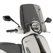 Windschild getönt, 285 mm hoch, 455 mm breit, für versch. Piaggio Modelle (s. unten), ABE i. V.